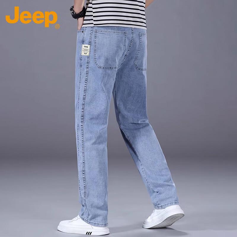 JEEP Men's Autumn/Winter Straight Fit Stretch Jeans