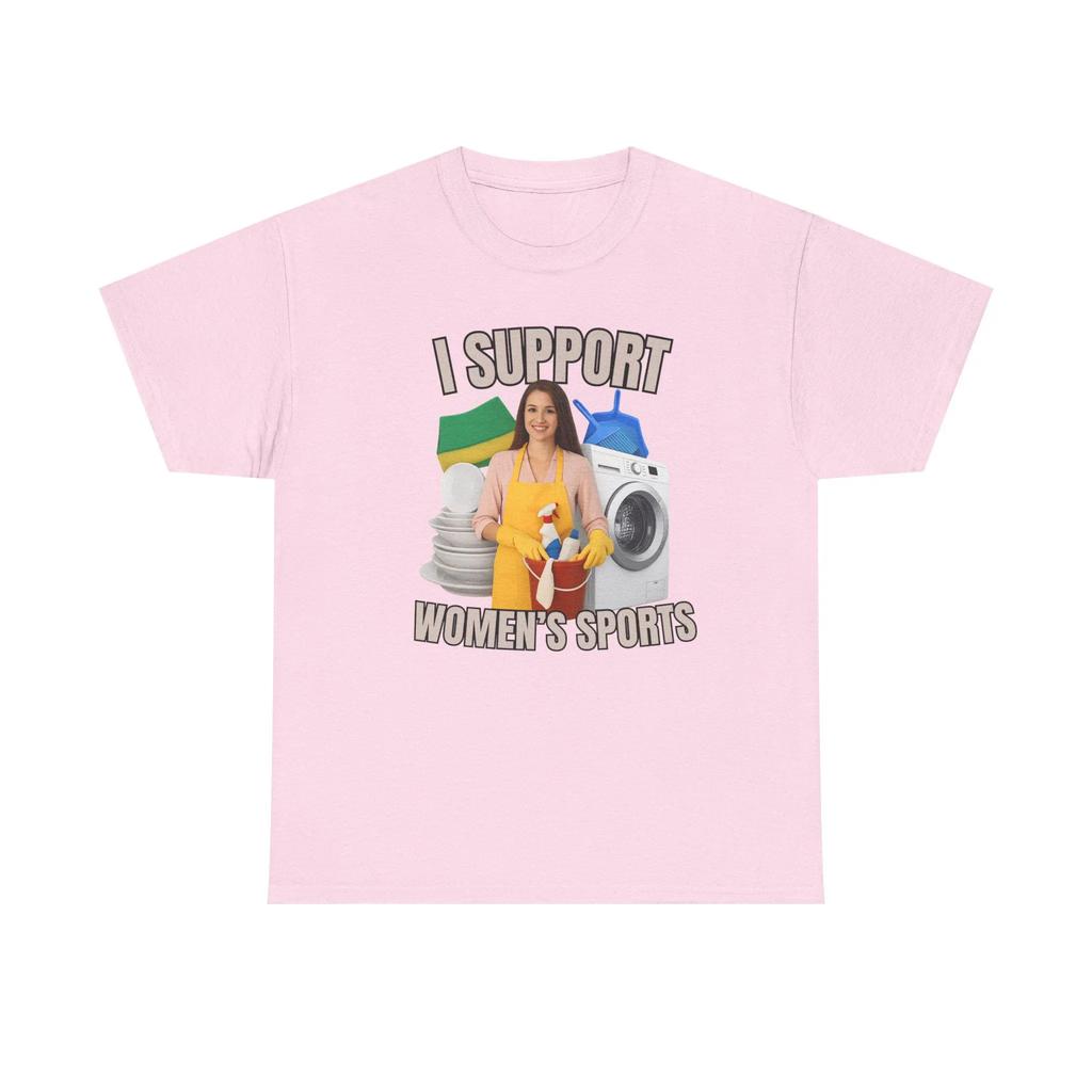 2026 Men I Support Women's Sports T Shirt Unisex Women Oversize Tee Streetwear Casual Short Sleeve Funny Sarcastic Humor Gen Z Humor Casual T-shirt