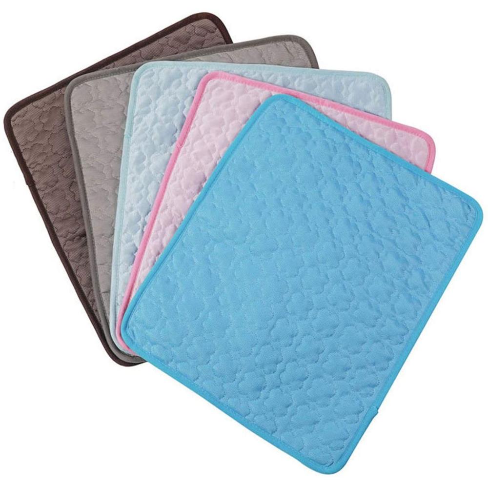 5 Sizes Cool Ice Silk Moisture-proof Cold Bed Mattress Pet Cooling Mat Dog Cat Sleeping Pad