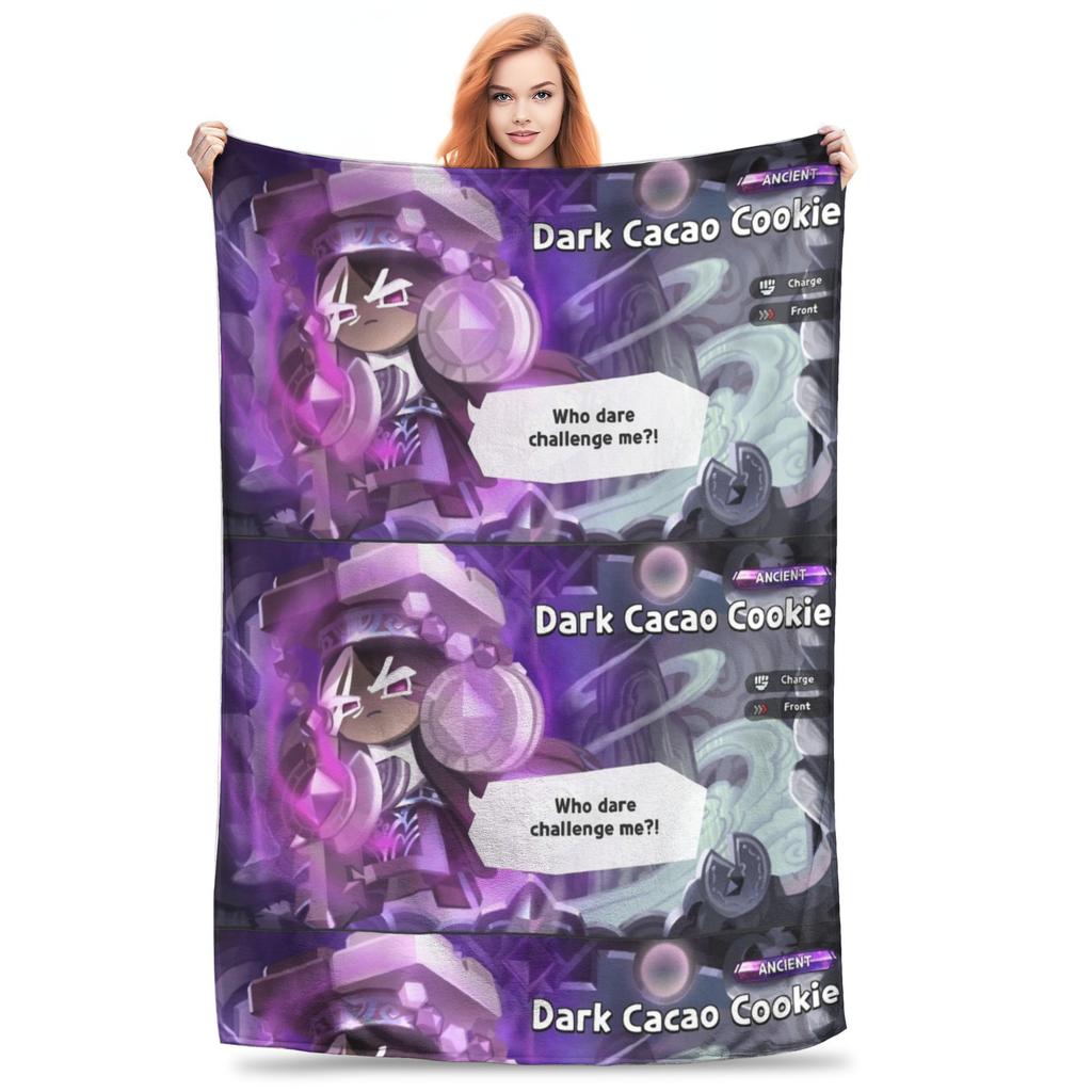 Milky Way Cookie Fleece Blanket Cookie Run Kingdom Creative Throw Blankets for Home Hotel Sofa 150*125cm Quilt