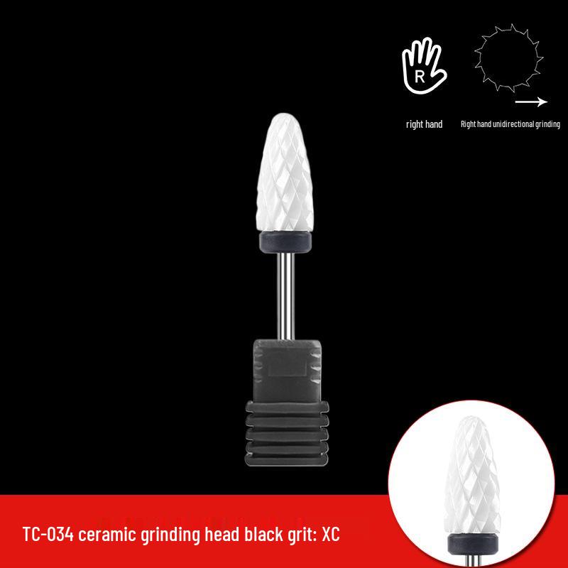 Single Bullet-Shaped Ceramic Nail Grinding Head 2.35