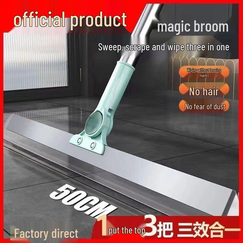 XL Silicone Magic Broom for Home, Bathroom, and Wood Floors – Ideal for Sweeping, Hair Removal, and Water Wiping