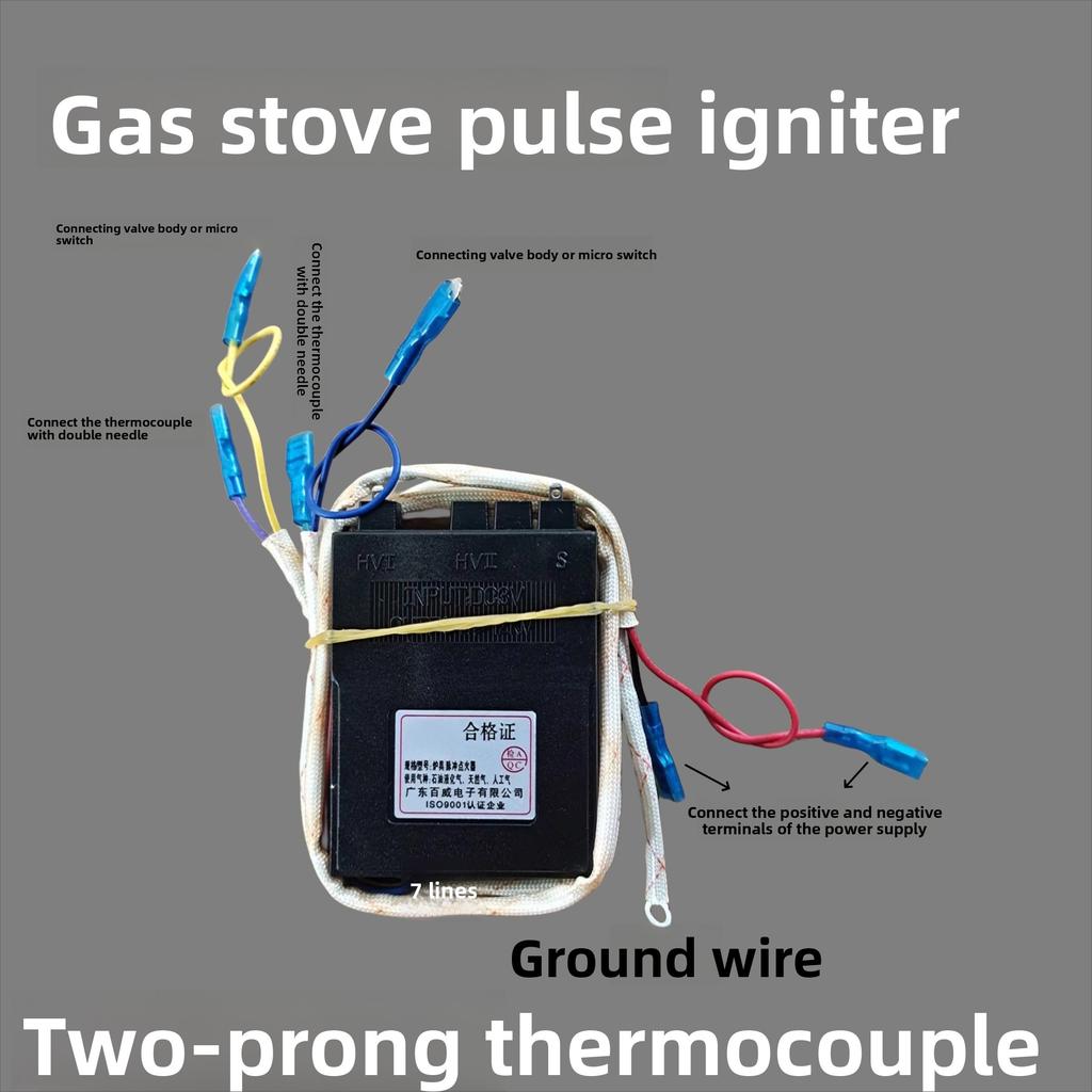 for Embedded gas stove burner, pulse electronic igniter, 1.5/3V universal controller, igniter accessories