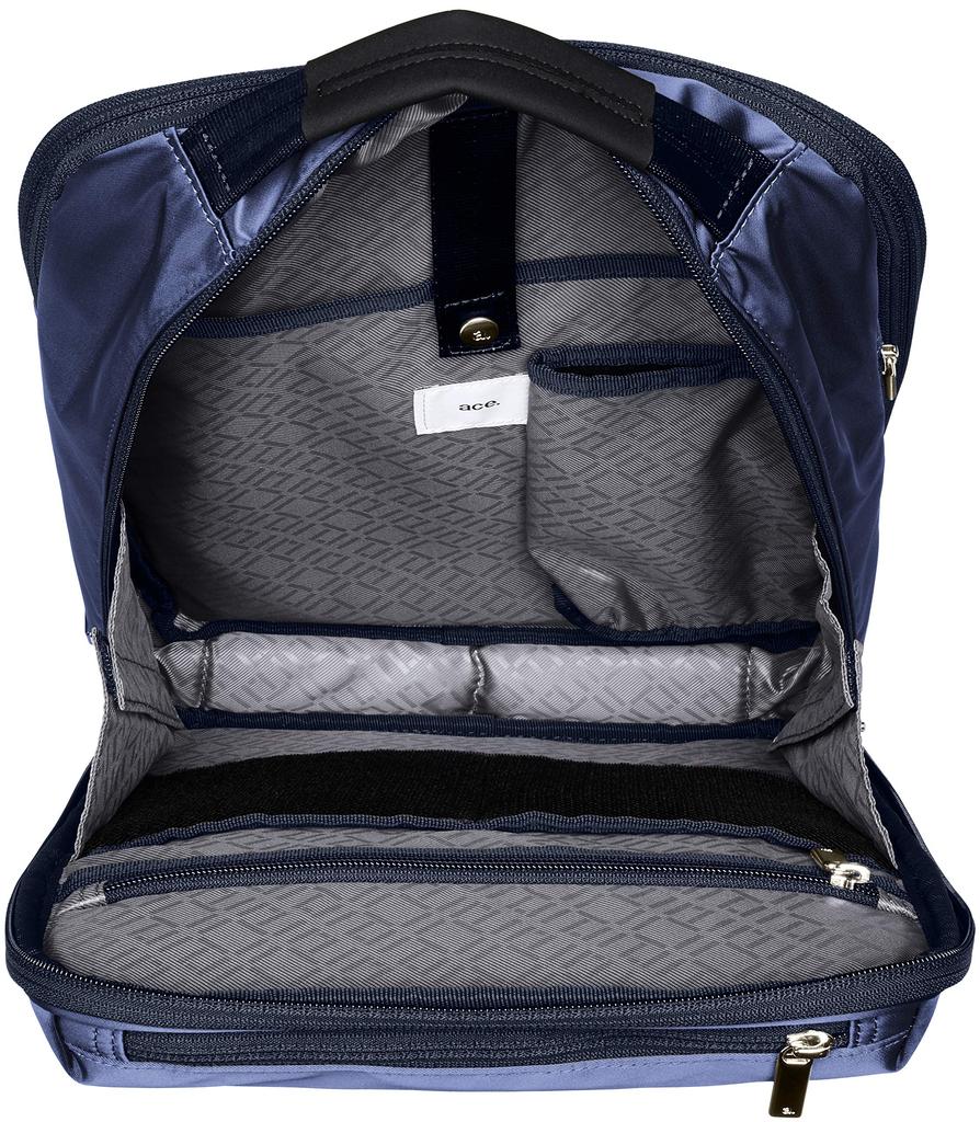 Ace Gene Gadgetable Business Backpack, Compatible with 13-inch PCs, Includes Setup, 55531, Navy