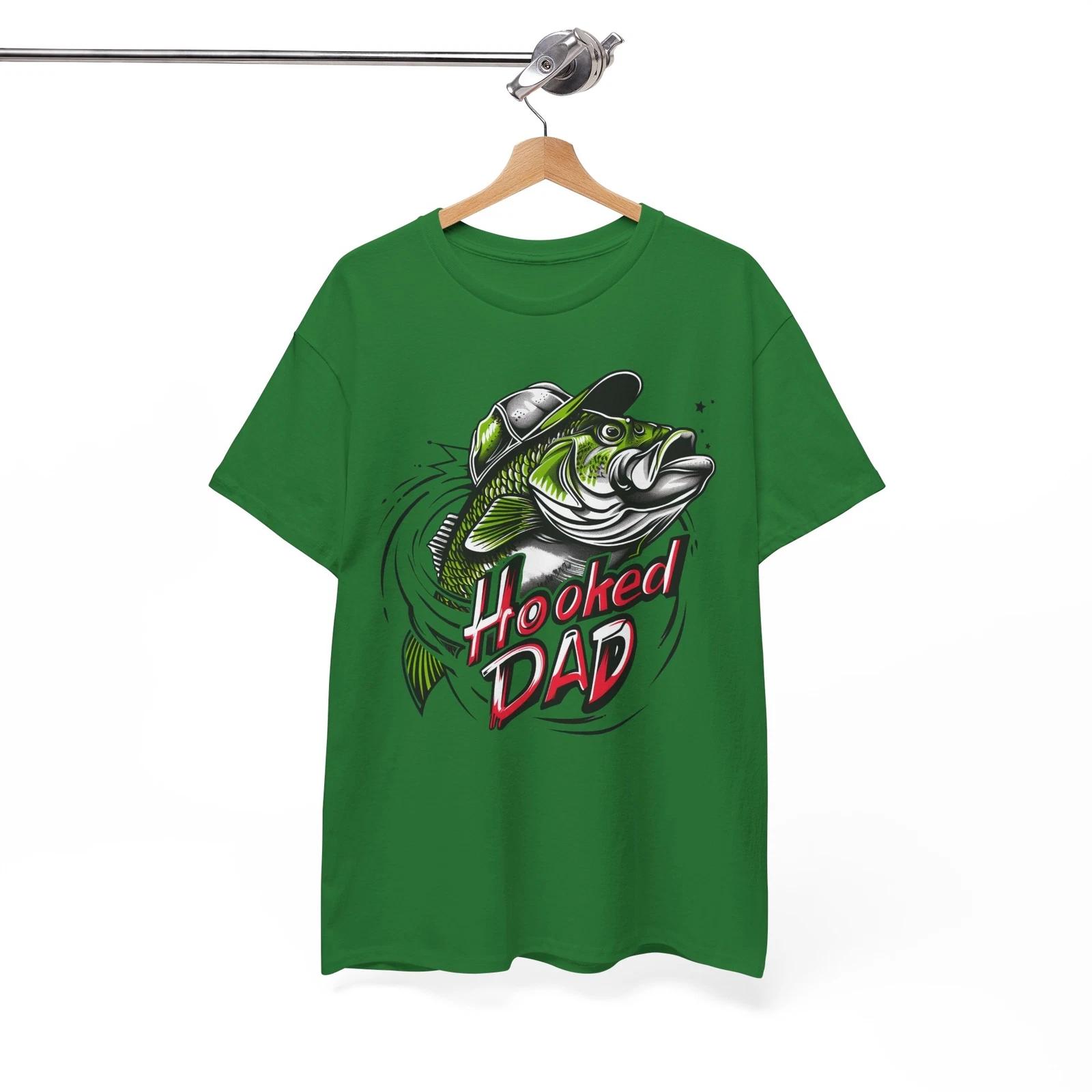 

Hooked Dad Saltwater Fishing T-Shirt - Offshore Fisherman Tee for Deep Sea 2XL