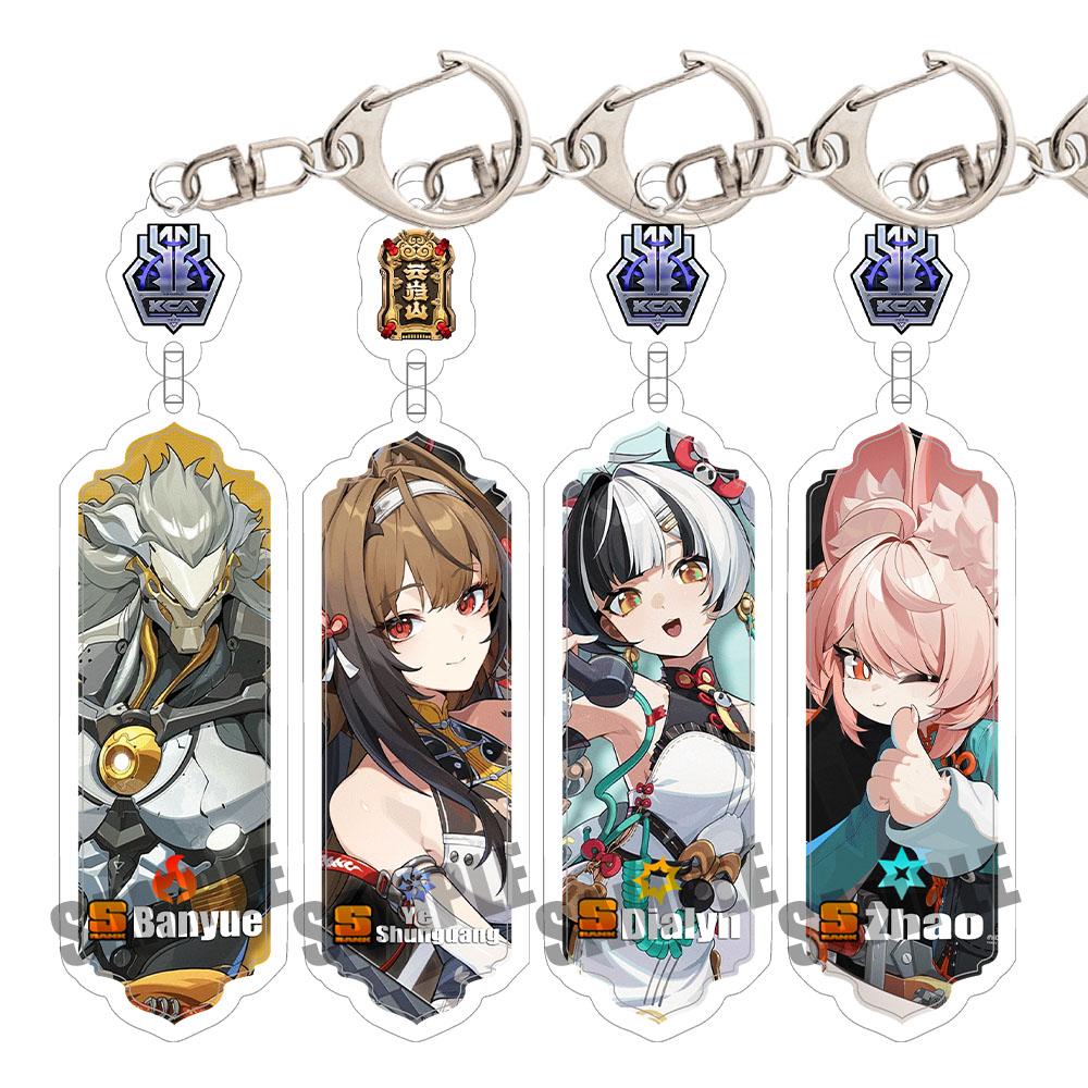 Game Zenless Zone Zero Acrylic Keychain Aria Cissia Nangong Yu Backpack Keyring Pendant Belle Nicole Demara Decorative Ornament