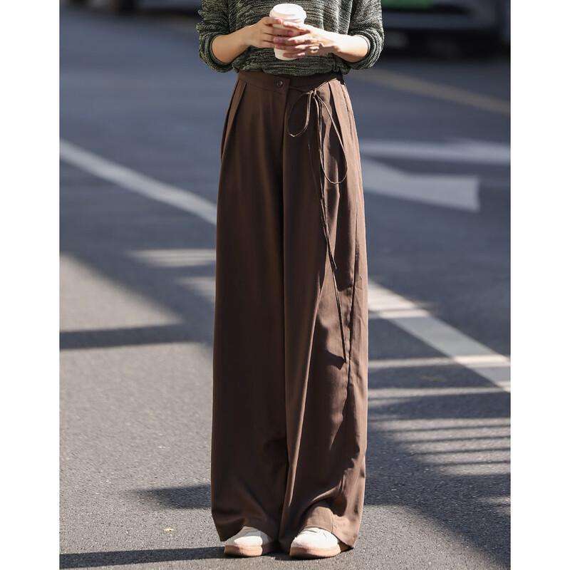 Demana Women s Side-Tie Loose Casual Trousers L