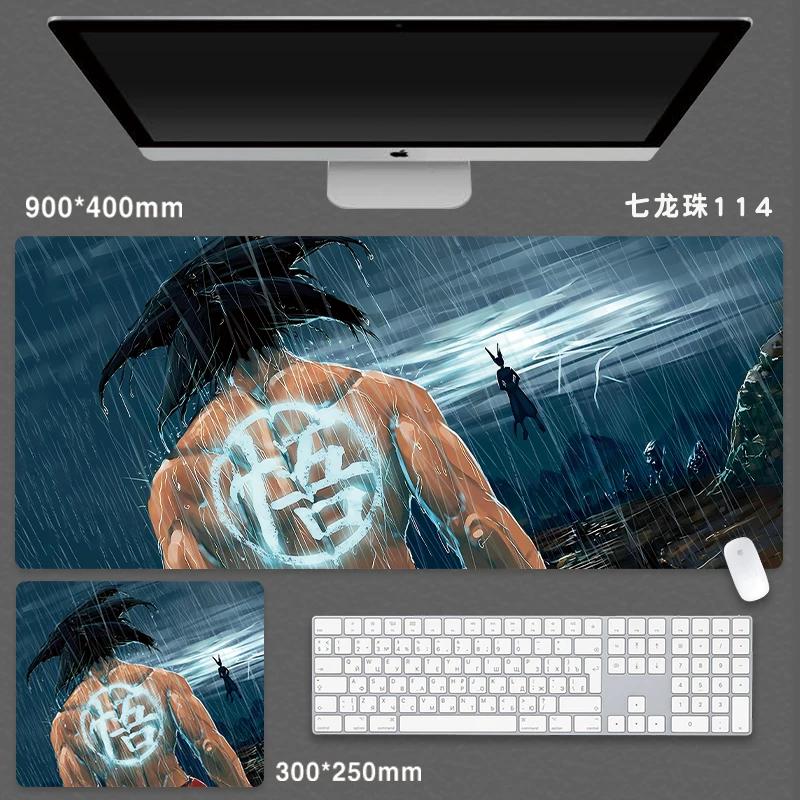 High Quality Japanese Animation Seven Dragon Ball Mouse Pad Oversized Boys Animation Two-dimensional E-sports Game Computer Keyboard Student Desk Pad