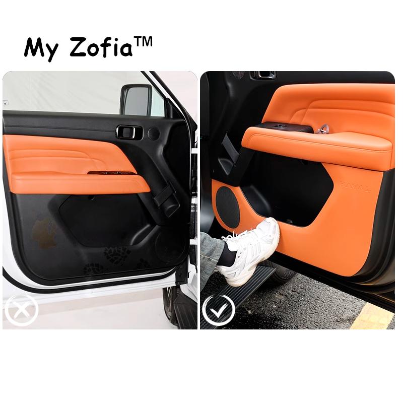 For HAVAL H9 2nd 2024 2025 Door Leather Protection Anti Kick Pad Rear Seat Second Row Seat Back Anti Dirty Mat Auto Accessories
