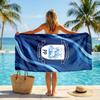 Asciugamano da Spiaggia Preston North End Football Morbido Microfibra Asciugamano Estivo Asciugatura Rapida Assorbente per Spiaggia Piscina Viaggio