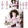 Weihnachts-Plüschfiguren-Set Mit Glitzerstoff Für Feiertagsdekoration Und Geschenke