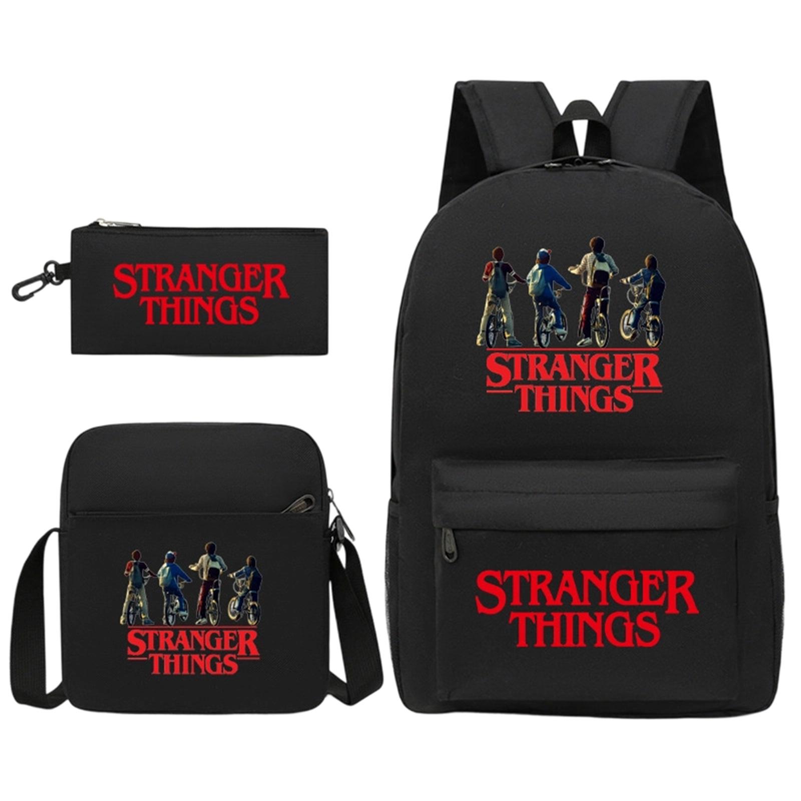 Рюкзак с принтом, пенал, наплечная сумка, набор из трех предметов