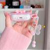 Applicable Apple Girl Smudge Bow AirPods 1 /1 Generation Bluetooth Headset Protective Cover Wave Soft Case 1st Generation