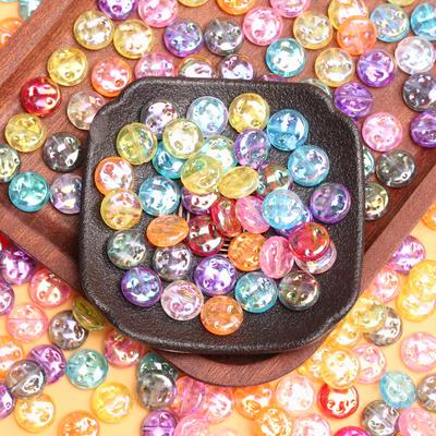 20 Stück 12 mm Acryl-Knopfperlen, einfarbig, rund, lose Perlen, 12 mm, für Armband, Handykette, Herstellung von DIY-Handarbeitsmaterialien