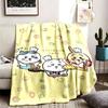 Chiikawa Theme Blanket Suitable For The Sofa Camping And Travel Made Of Soft Flannel Material An Ideal Gift For Occasions Such As Birthday