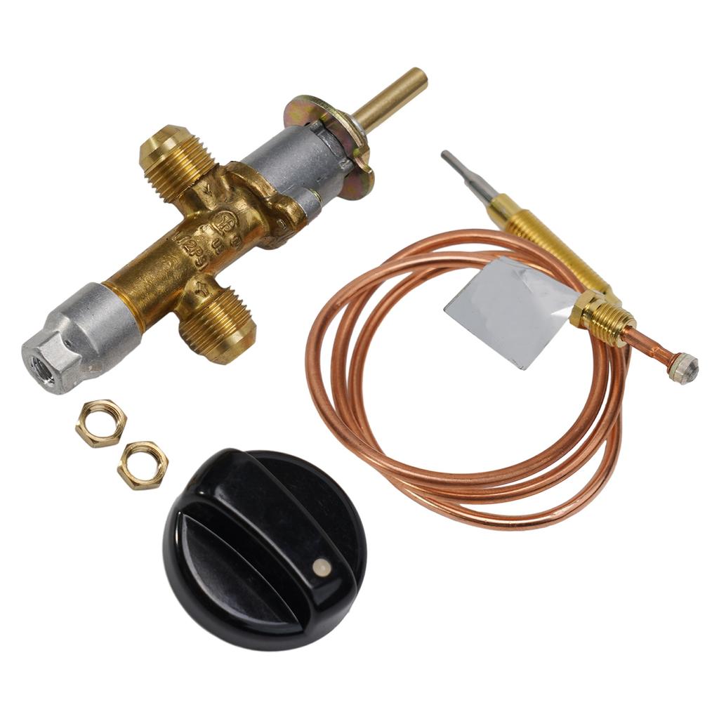 Knob Safety Control Valve Assembly Copper Fire Flame Heavy Duty Low Pressure Regulator With Replacement Parts New
