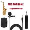 Clip-On Instrument Microphone Condenser Mic for Sax, Clarinet, Trumpet