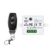 Wireless Remote Control Light Switch 220V 10A Relay Receiver Mini Round Button Wall Panel Switch For LED Lamp