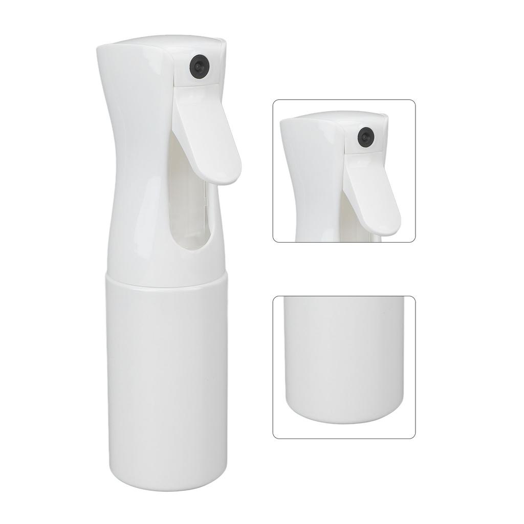 Spray Bottles Continuous 360° Fine Mist 200ml White High Pressure Water Spray Bottle for Styling Home Barbershop