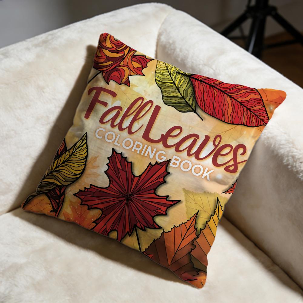 Maple Leaf Vintage Print Cushion Cover Soft Decorative Pillow Case Suitable for Bedroom Sofa Car Travel Use