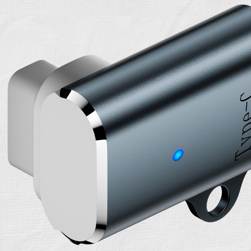 Universal Magnetic Charging Adapter Type C To 3 Pin Connector With LED Indicator Portable Keychain Design For Smartwatch