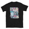 Romantic Anime Romance Skater Danger Comic Book Style T-Shirt