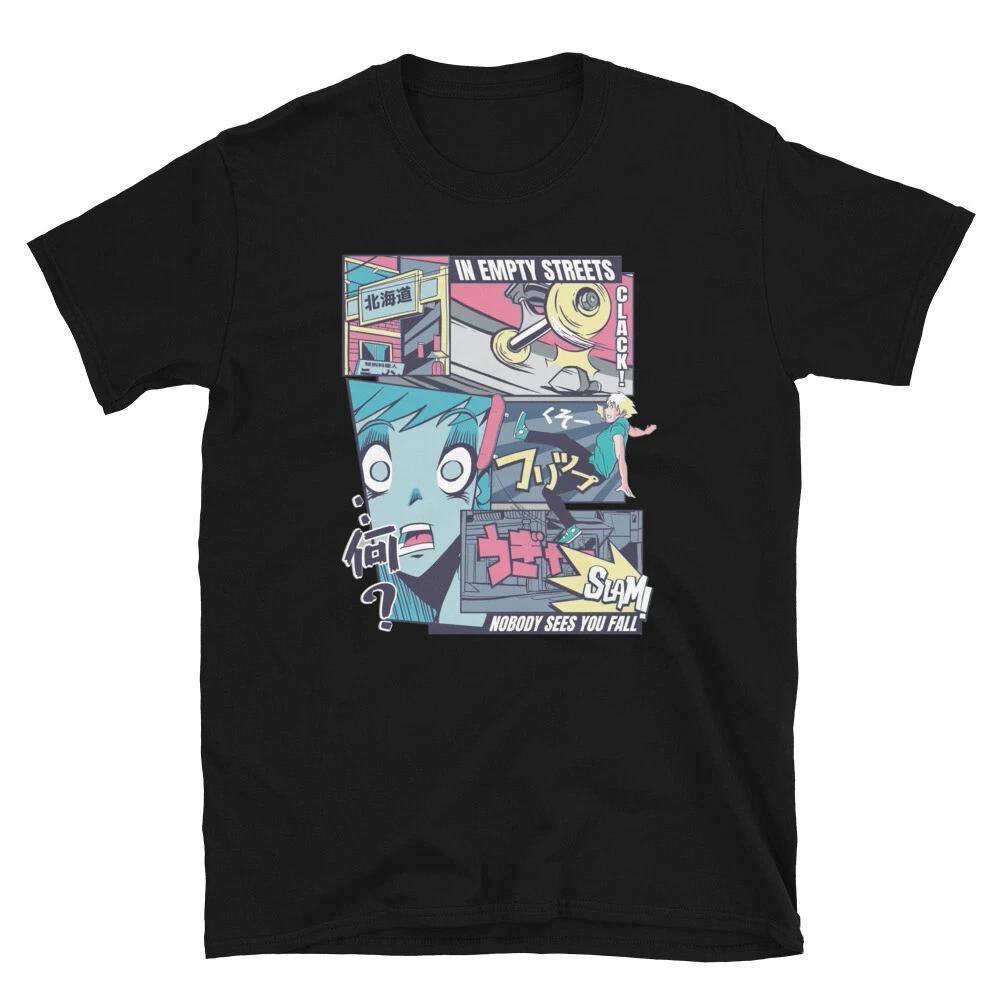 Anime Style Skater Danger Storytime T-Shirt L