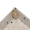 1Pc, Natural Stone Faceted Heart Pendant 19x28mm Golden Lace Bezel Frame Single Hole Charm for DIY Necklace Jewelry Making