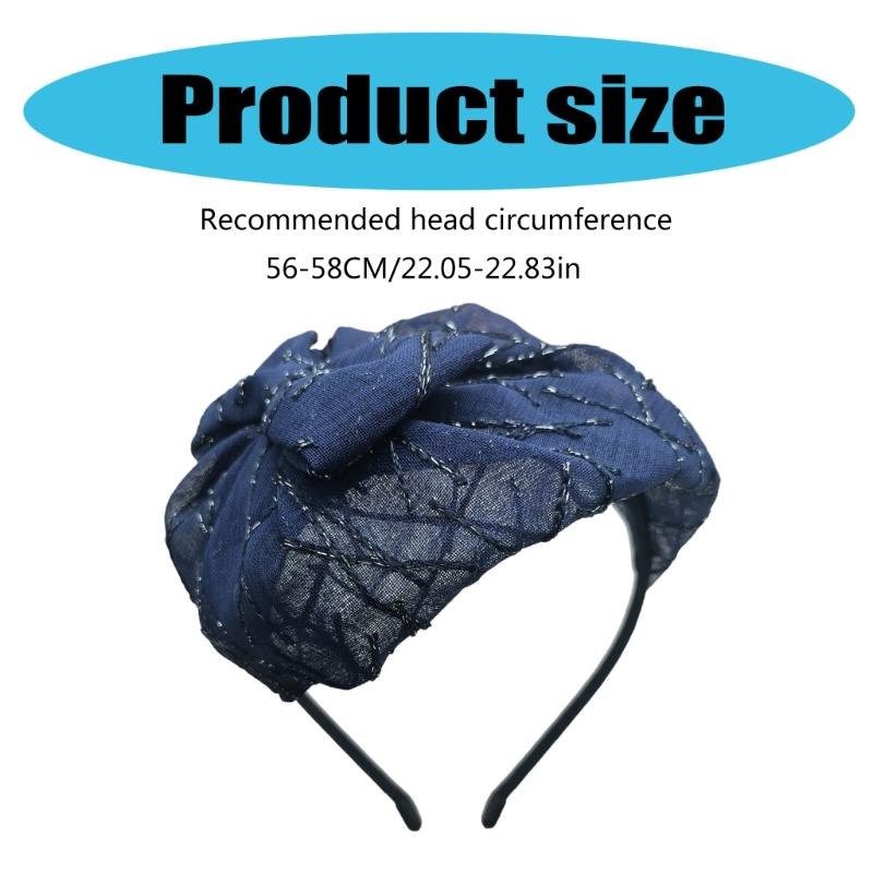 Sophisticated Women's Fascinators Hat With Bows Detail Halloween Headband Deoration For Banquets And Special Occasion