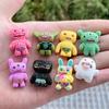 Sprout Monster Cute Cartoon Resin Figurines 14Pcs Miniature Garden Decor Plant Potted Accessories Creative Desk Toy Kids Gift