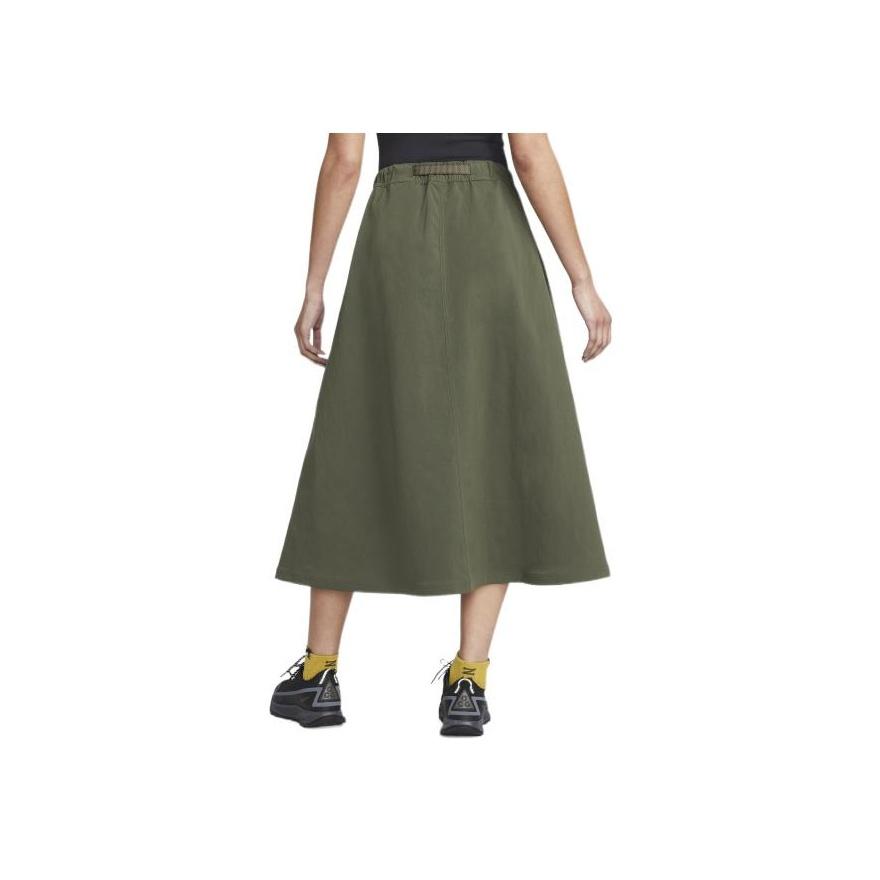 Nike ACG High Waist Breathable A-Line Skirt Women Bottoms Green DN5488-325