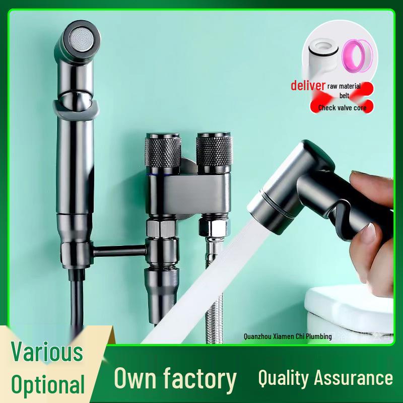 All-Copper Bidet Set with Pressurized Spray Gun for Bathroom