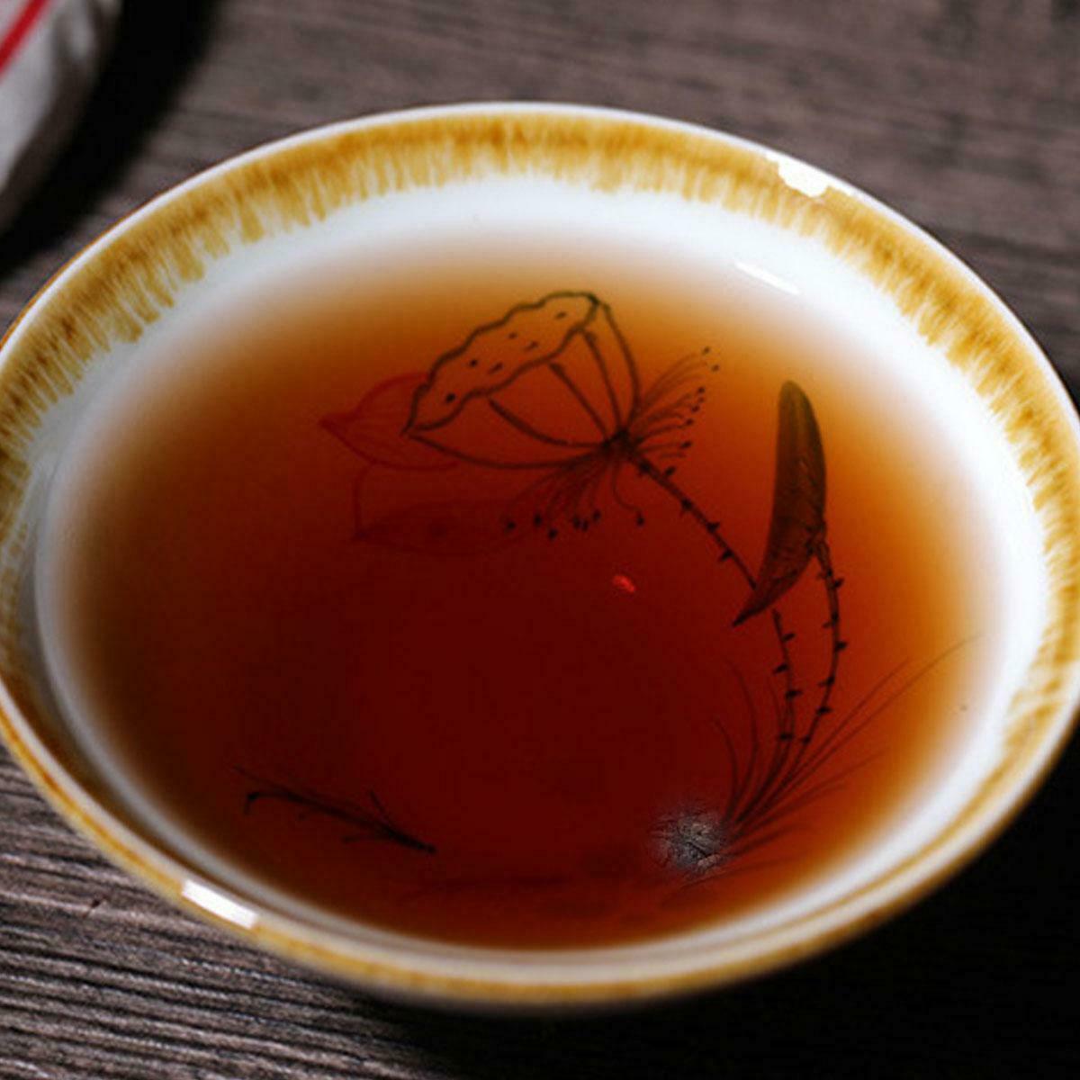 357г Юньнаньский черный чай Пуэр Готовый чайный пирог Чай «Семь сыновей» Старое — фото 10