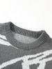 Temu Xi Yin Men's Autumn Winter Loose Knit Sweater - Round Neck, Long Sleeve, Hong Kong Style