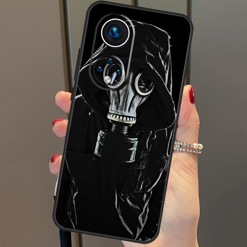 Gas Mask Case For Honor X8a X9a X7a X6a X7 X8 X9 X9b X8b Honor 90 70 50 10 Lite Magic 6 5 Pro Cover