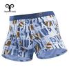 Breathable All-Cotton Mid-Rise Seamless Printed Men's Boxer Briefs