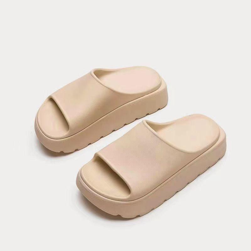 Summer Beach Thick Sole Eva Slippers Women's Thick Platform Indoor Home Slides Woman Lightweight Non Slip Bathroom Flip Flops
