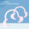 5Pcs Pink C-Shaped Dental Cheek Retractors Mouth Opener For Teeth Treatment Dentist Tools M Size