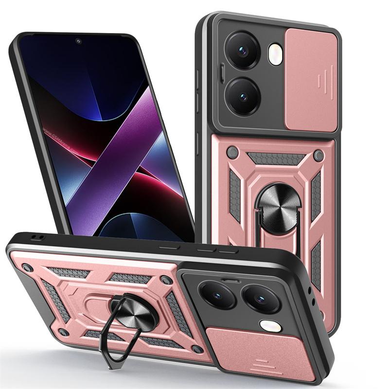 Poco X7 Pro 5G Hülle Schiebe Kameraobjektiv Panzerabdeckung für Xiaomi Poko Poxo Pocco Little X 7 Pro X7Pro Auto Magnetringhalter Coque