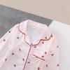 Cherry Print Long Sleeve Pajama Set for Girls