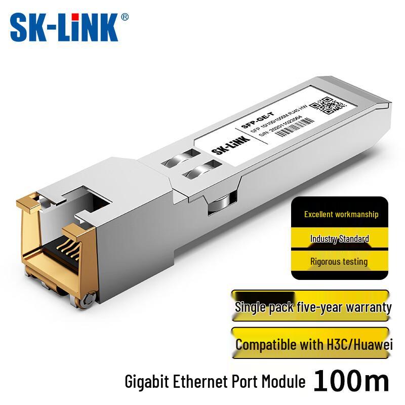 

SK-LINK 1.25G Gigabit RJ45 SFP Transceiver