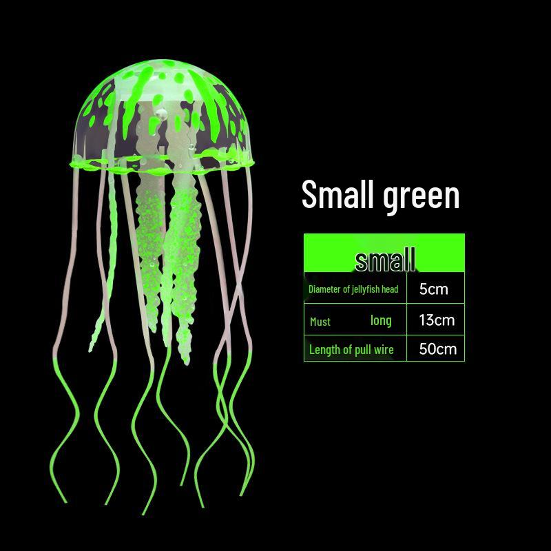 

Fluorescent Silicone Jellyfish Decorations for Fish Tanks - Small, Medium, Large Sizes Available