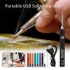 Wireless Electric Soldering Iron USB Fast Charging Adjustable Voltage Wireless Electric Iron Solder Digital Display
