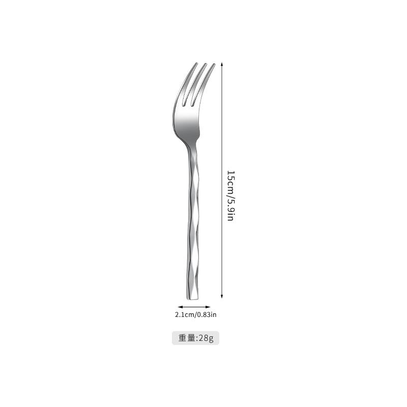 Square Handle Rhombus Stainless Steel Knife, Fork and Spoon High-grade Thickened Stainless Steel Western Tableware Restaurant Knife, Fork and Spoon