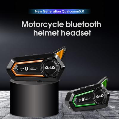 BT31 Motorcycle Bluetooth Helmet Headset Intercom 1000mAh Moto 500m Interphone Wireless Waterproof Handsfree Call Earphone
