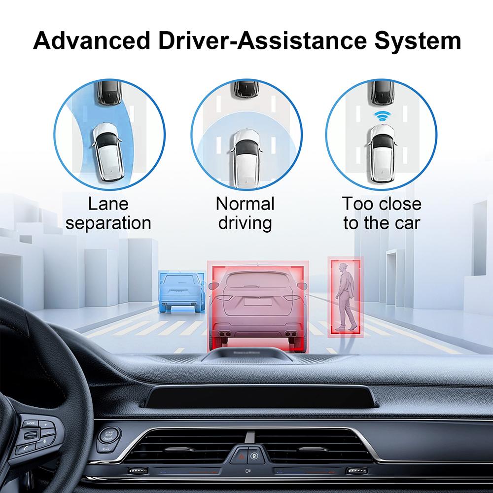 USB Front Dash Camera Universal Car DVR for Android System with ADAS plug in the SD Card