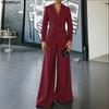 INCERUN Men Peak Lapel Long Sleeve Thin Blazer Long Pants Two Piece Suit Casual Outfits Sets