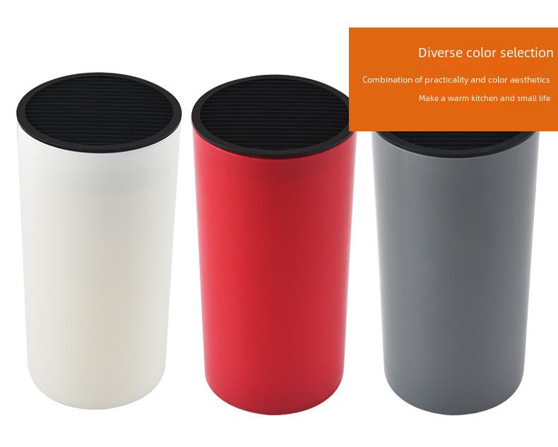 Nordic Style Multifunctional Kitchen Knife Holder - Simple Plastic Storage Block