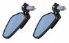 Motorcycle Mirrors, Two Mounting Types, Set