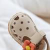 One-year-old baby shoes summer new infant closed-toe sandals fashionable flower girls' princess soft sole walking shoes